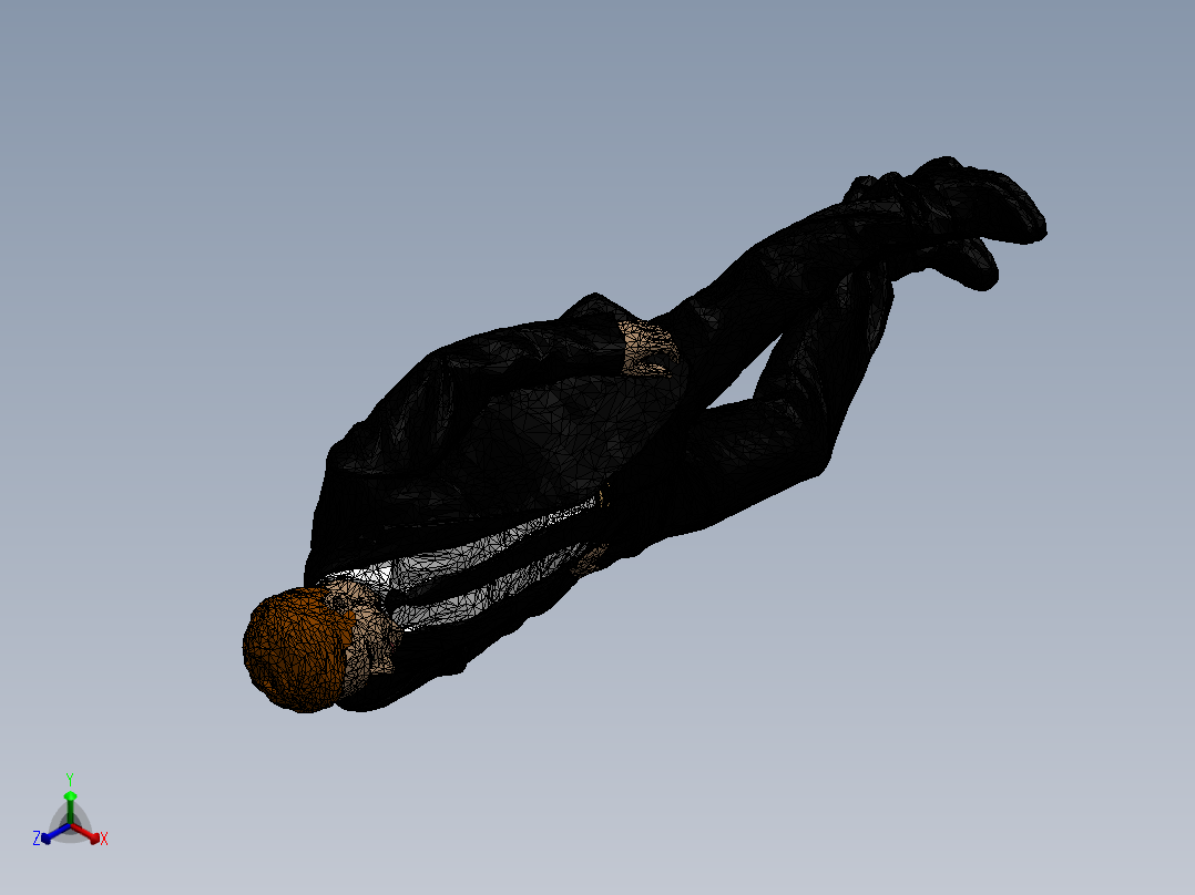 人体模型(27)正等轴测图