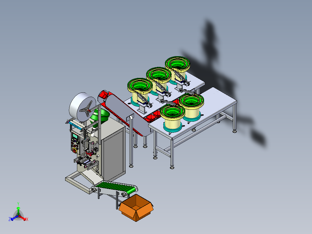 自动包装机3D模型