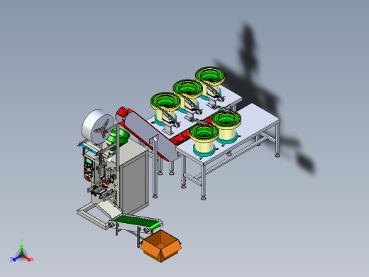 自动包装机3D模型