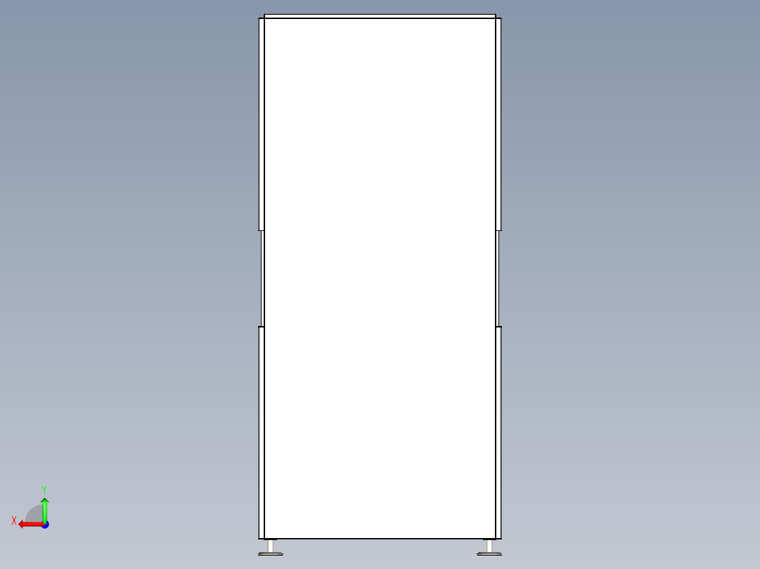 自动升降炉后视图
