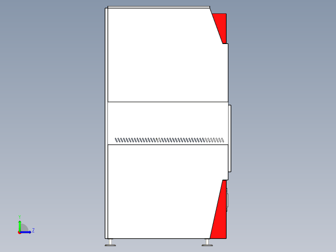 自动升降炉左视图