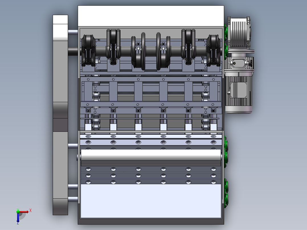 银杏果去壳机-果壳类去壳剥壳机【含三维SW模型+说明+CAD图纸】俯视图