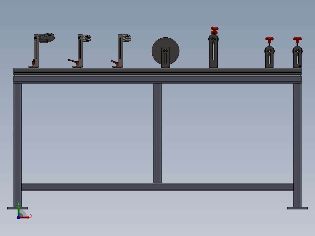 纸卷对齐夹具前视图