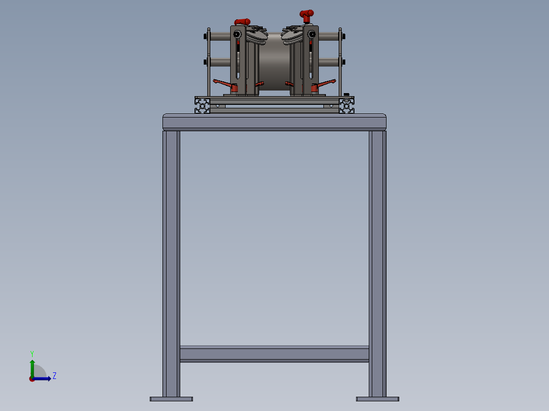 纸卷对齐夹具左视图