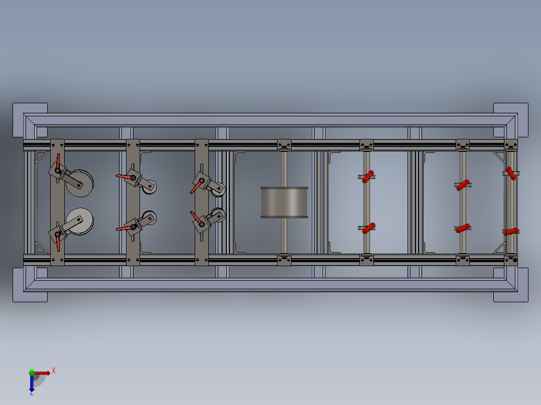 纸卷对齐夹具俯视图