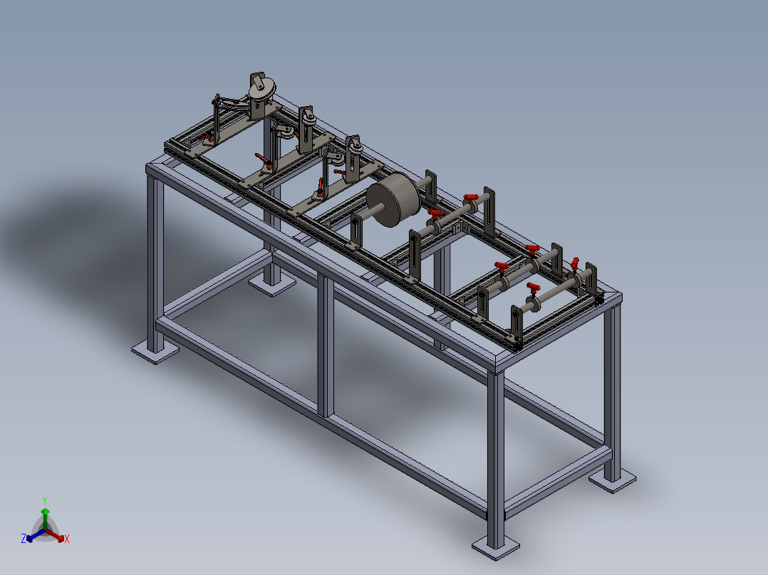纸卷对齐夹具正等轴测图