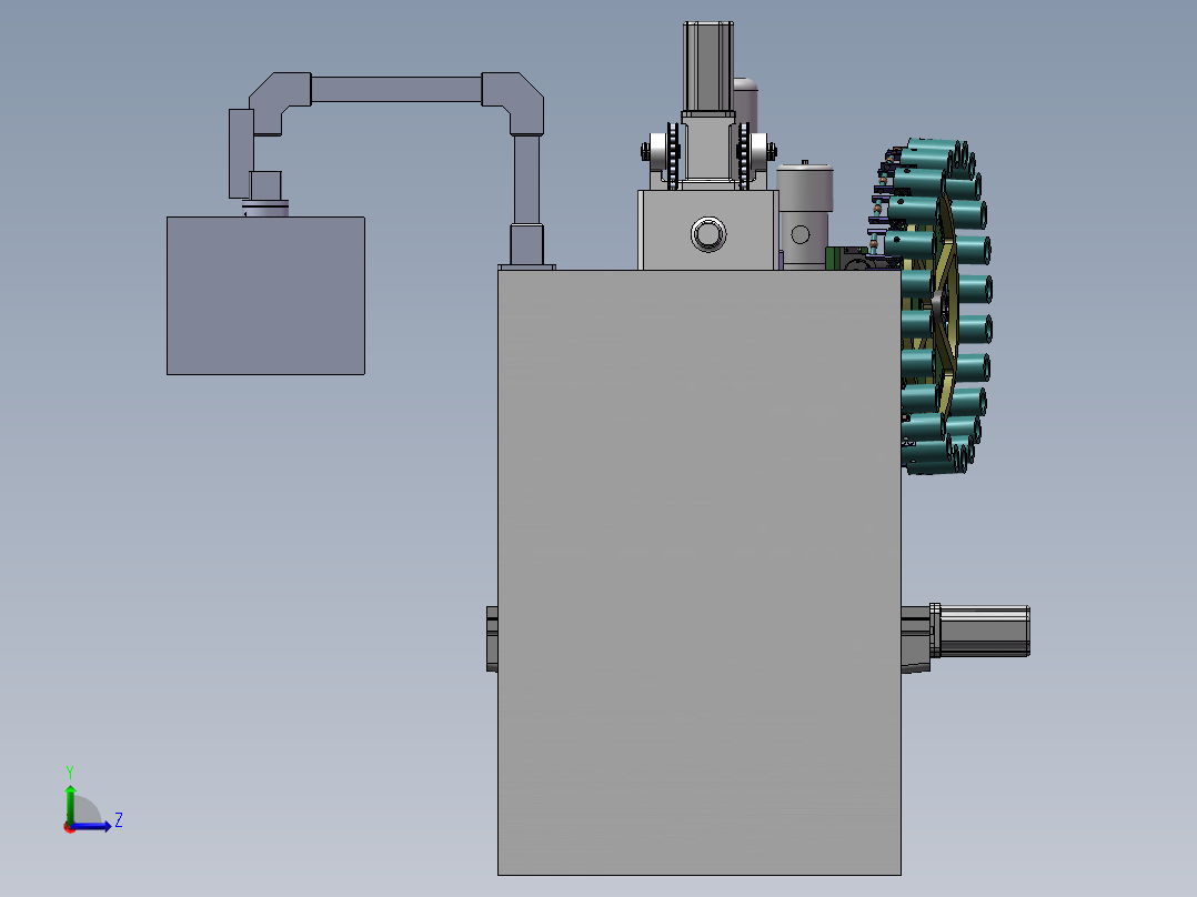 XH5632机床  sw18左视图