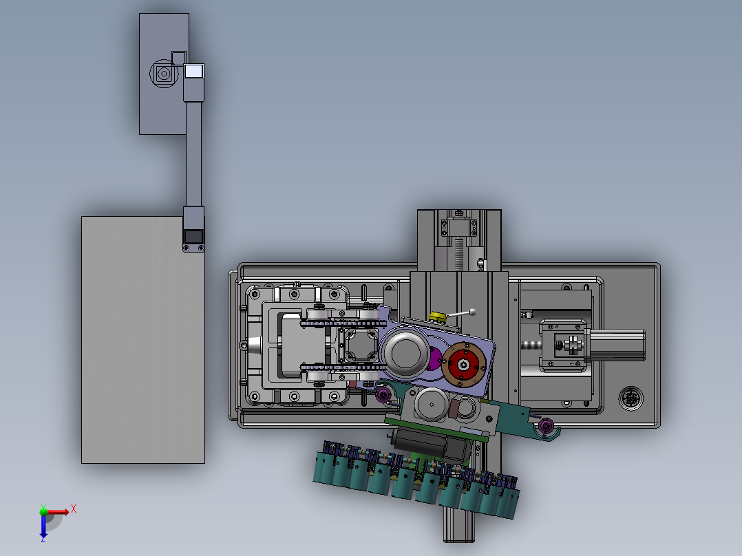 XH5632机床  sw18俯视图