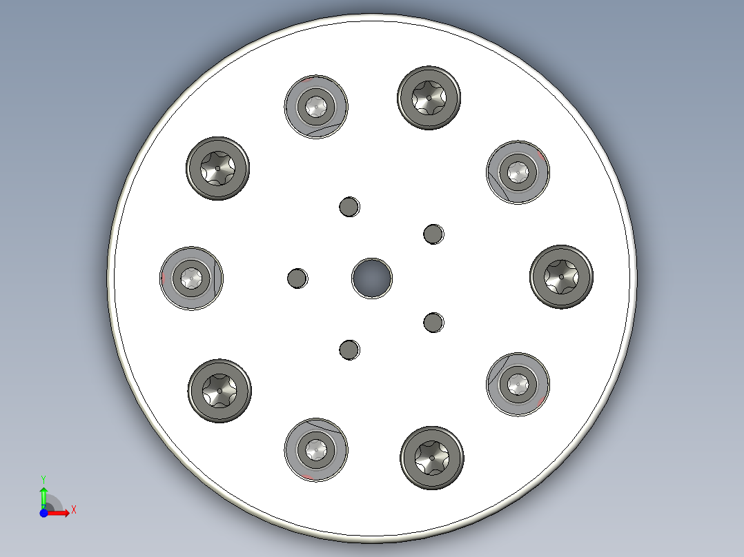 3D打印双滚珠组件前视图