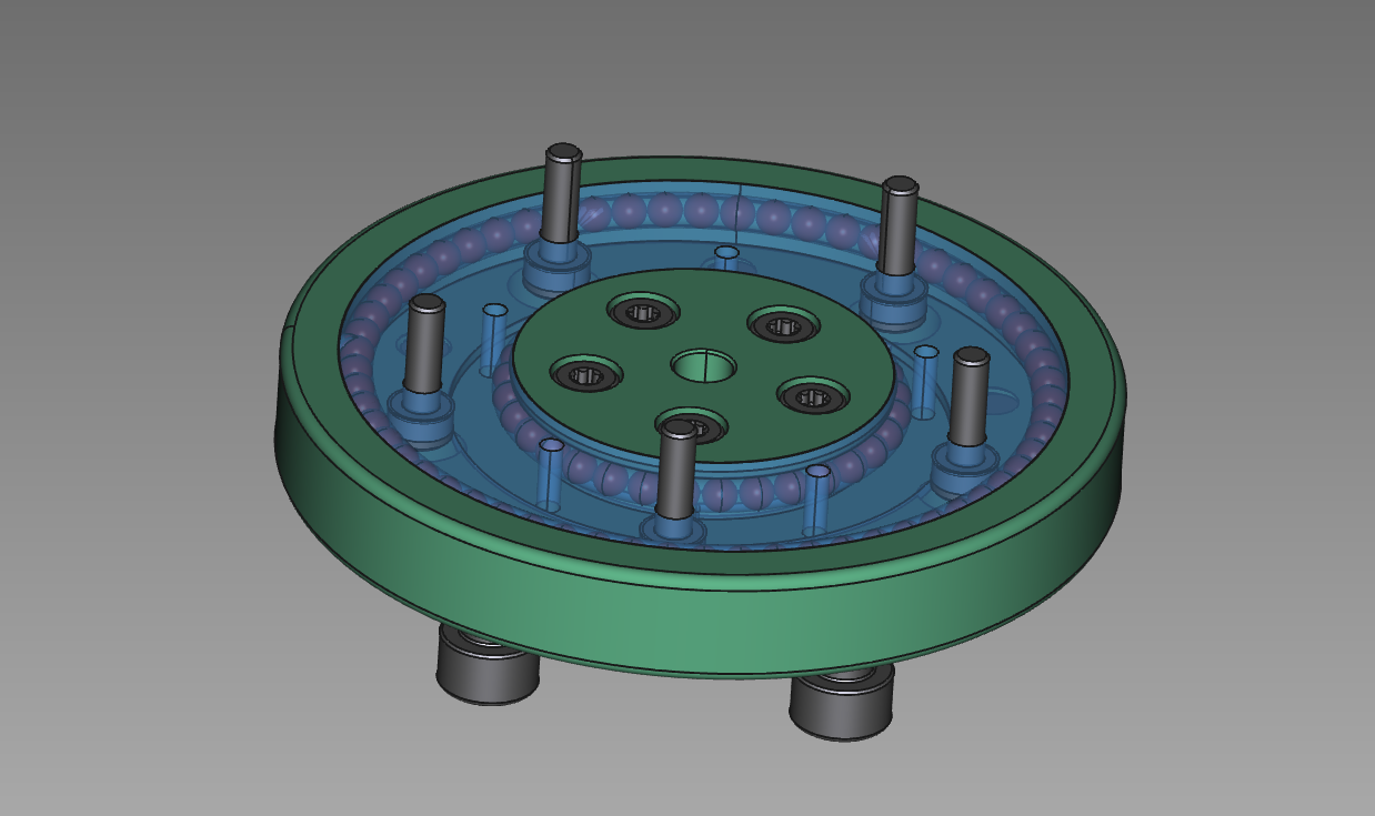 3D打印双滚珠组件