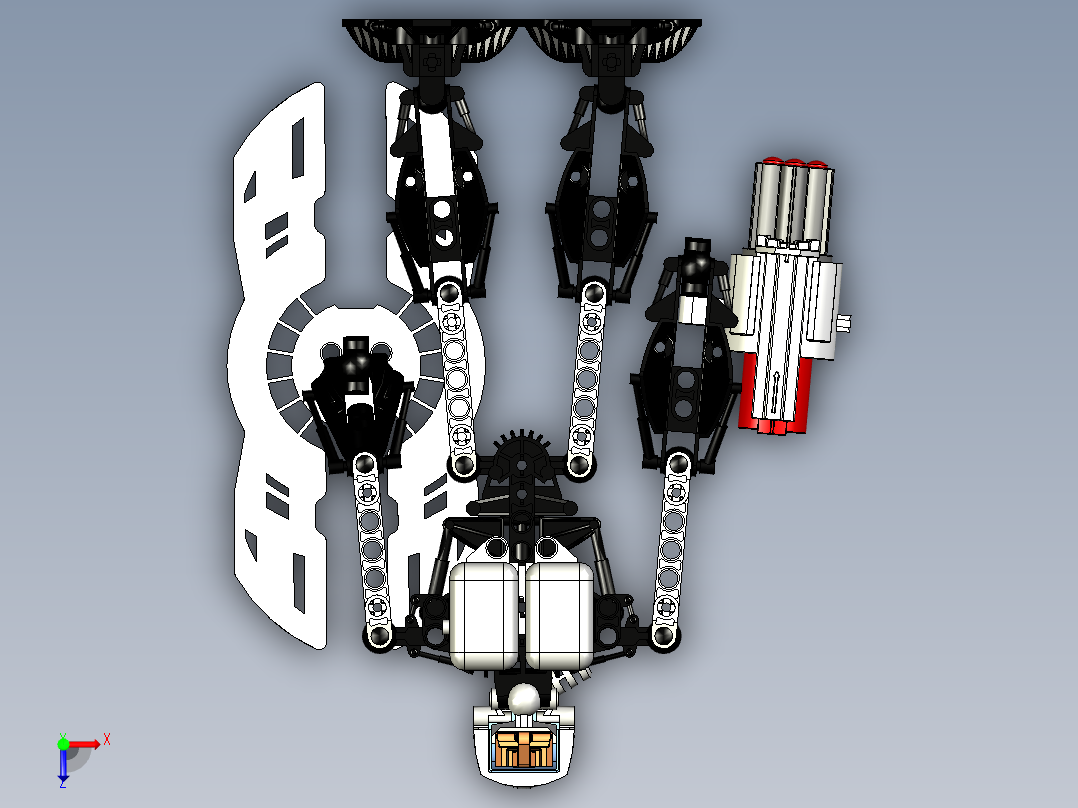 米洛斯生化机器人俯视图