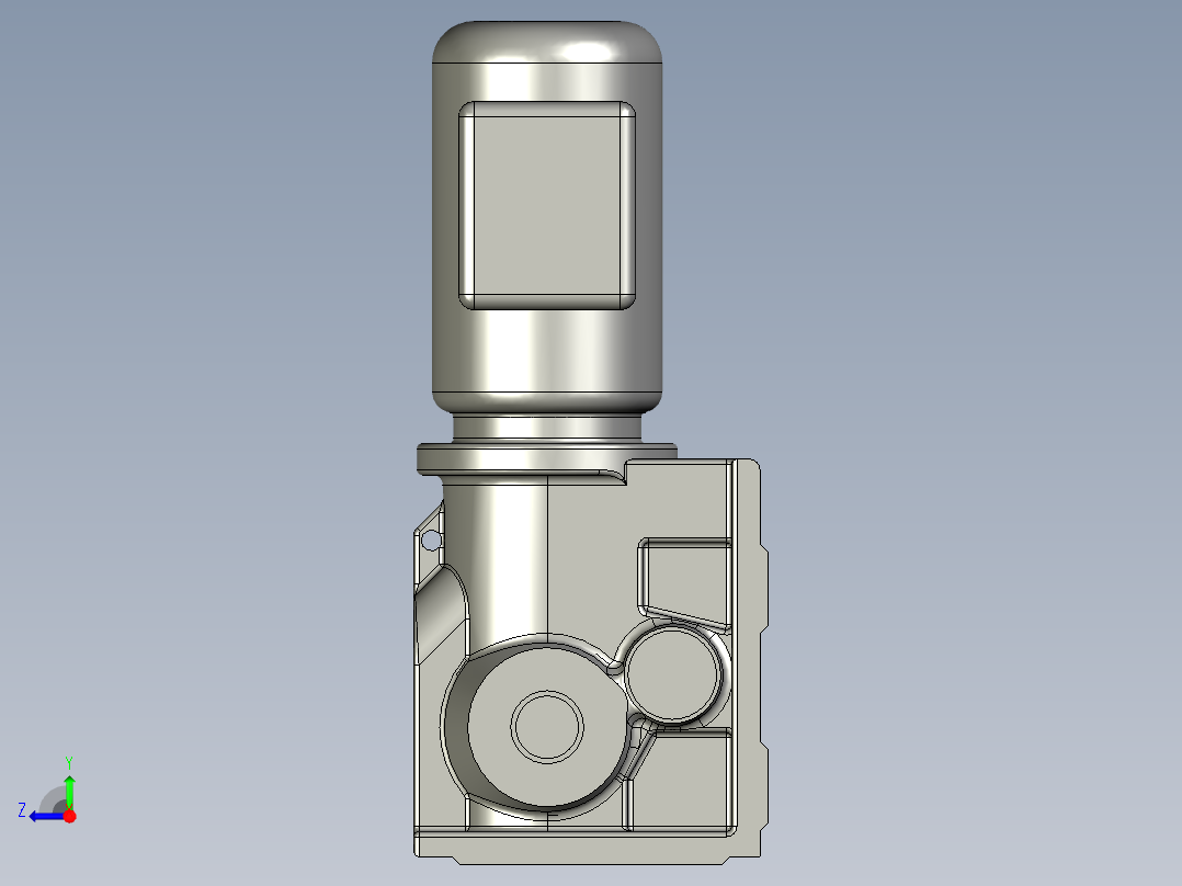 K87DV112M4三合一减速机右视图
