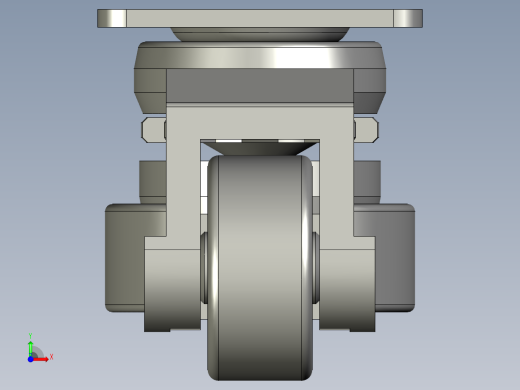 福马脚轮-120F前视缩略图