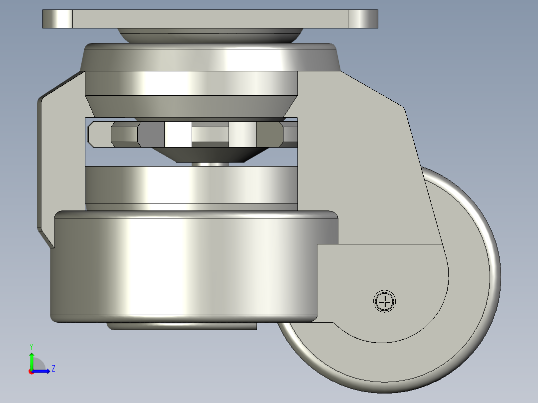 福马脚轮-120F左视图