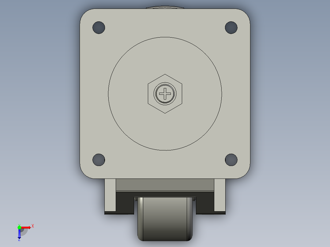 福马脚轮-120F俯视图