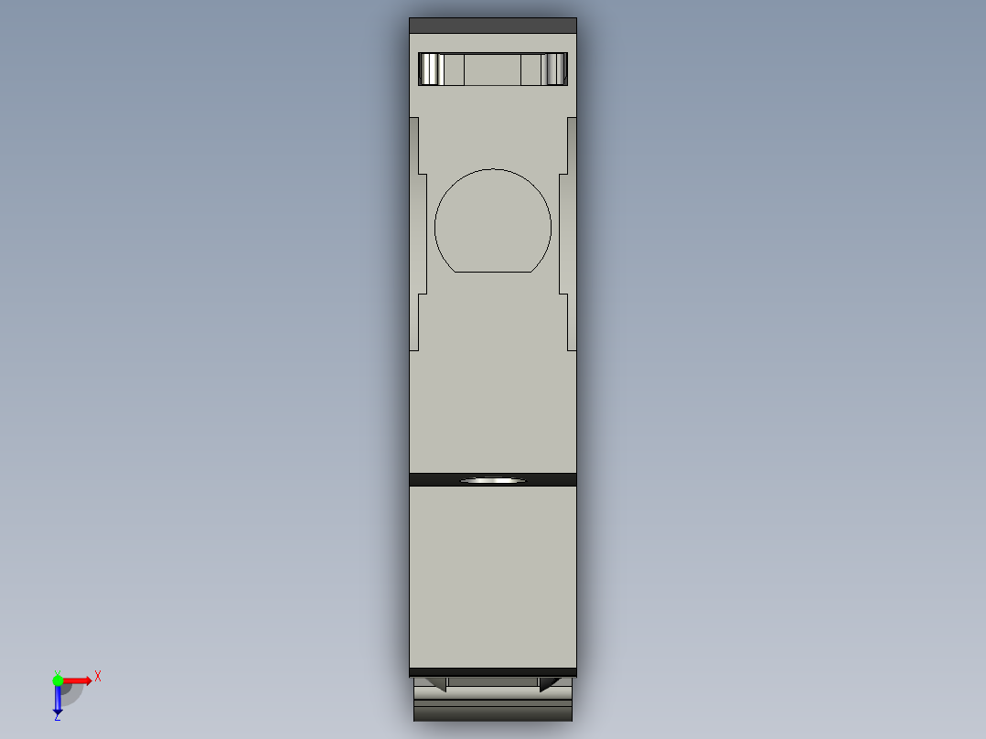 施耐德1P25A空气开关俯视图