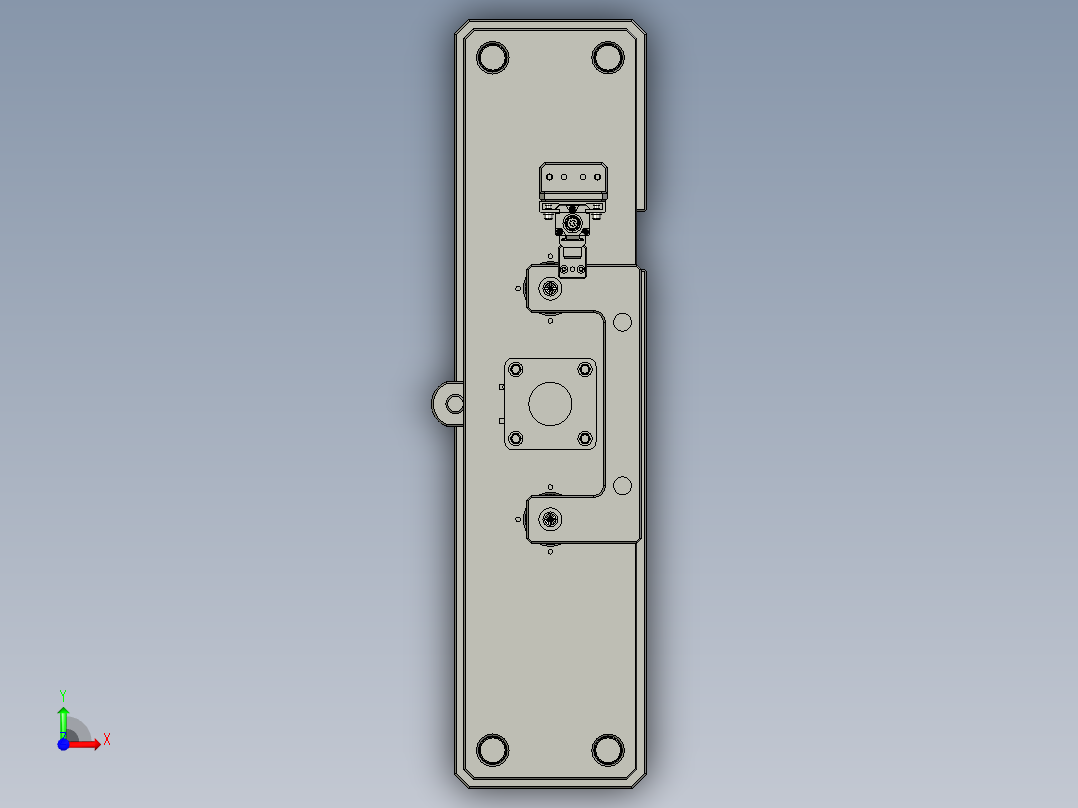 ZK03005压进油管及挡片组件前视图