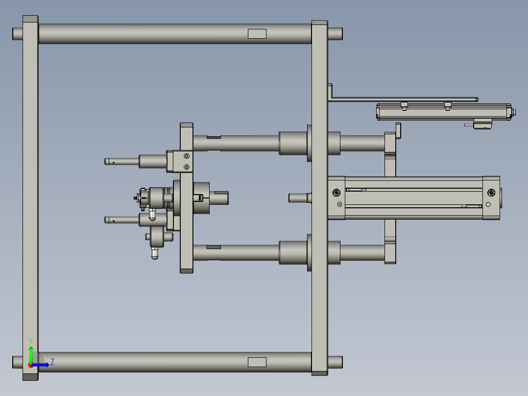ZK03005压进油管及挡片组件左视图