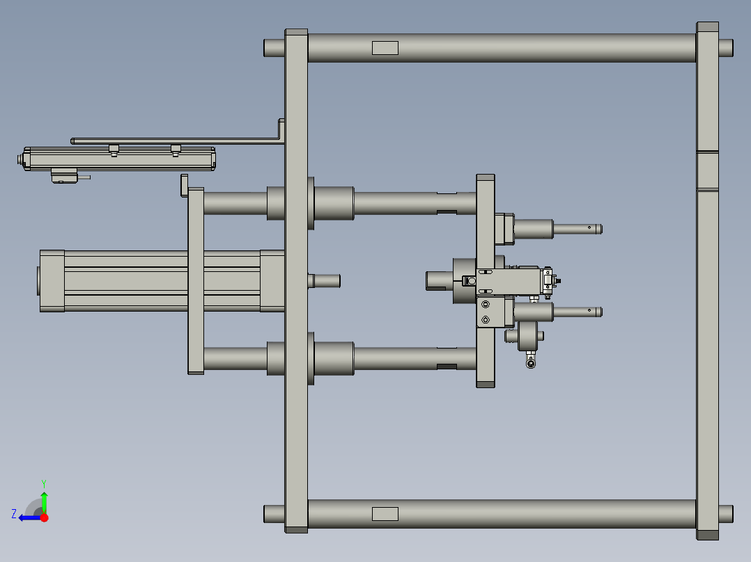 ZK03005压进油管及挡片组件右视图
