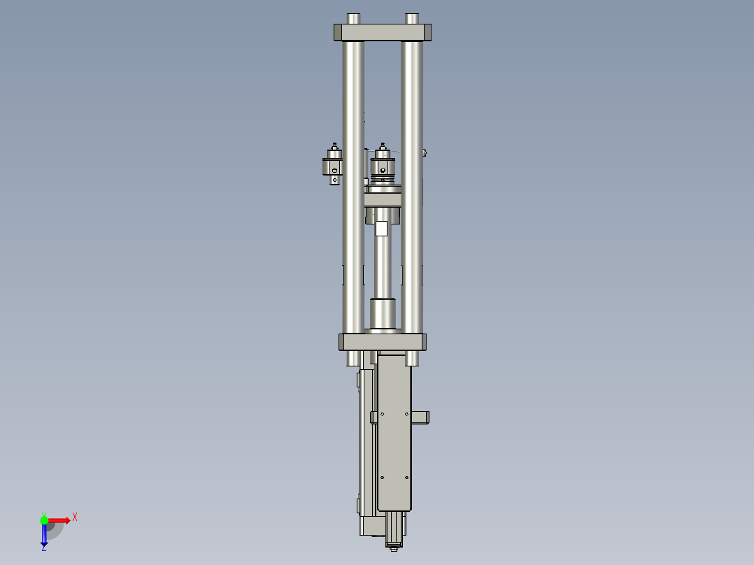 ZK03005压进油管及挡片组件俯视图