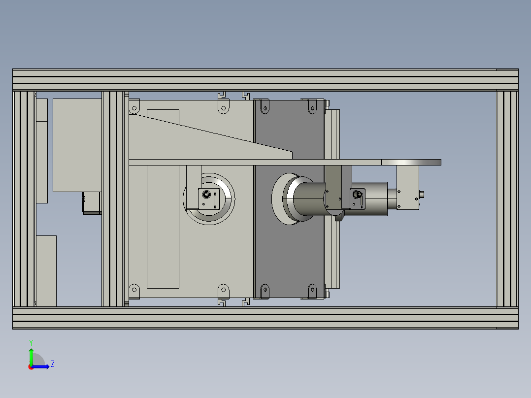 桌面小型数据采集台左视图