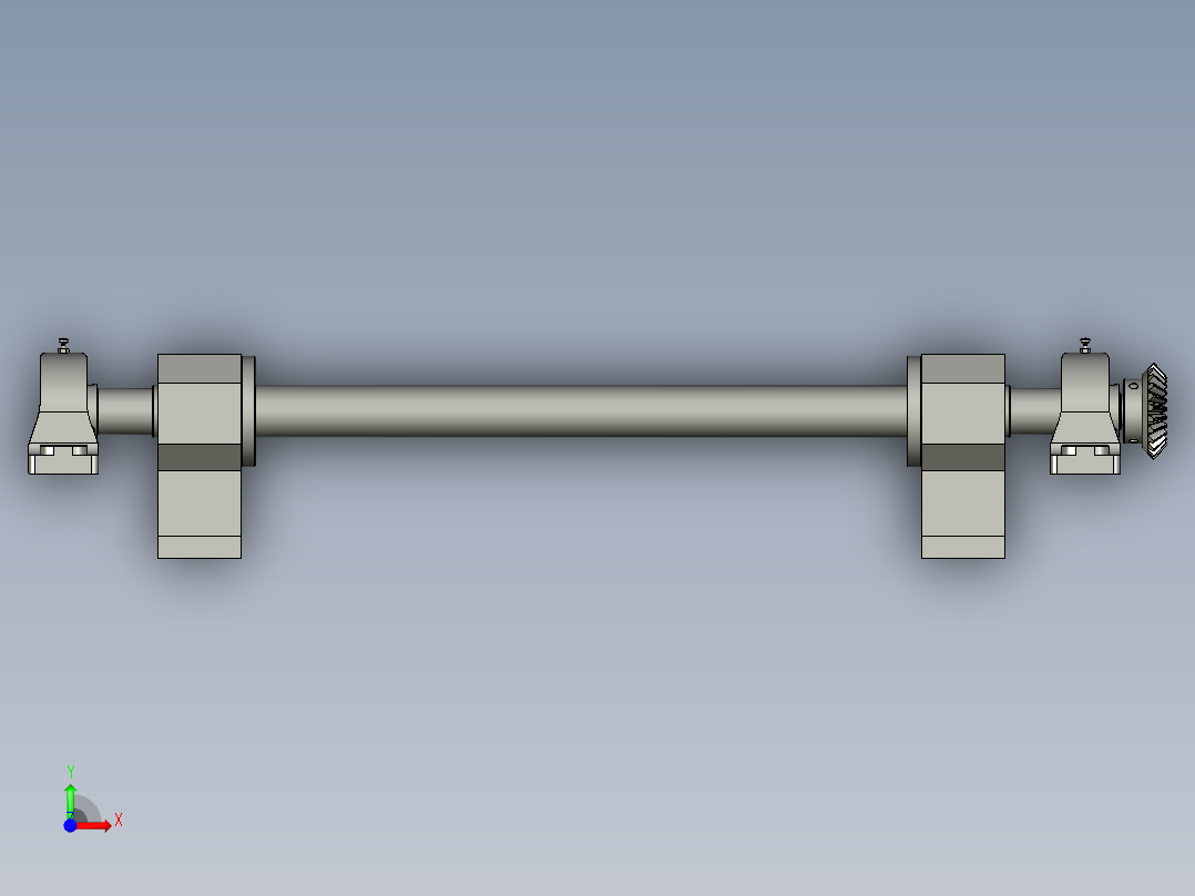 贴胶调节杆组件前视图