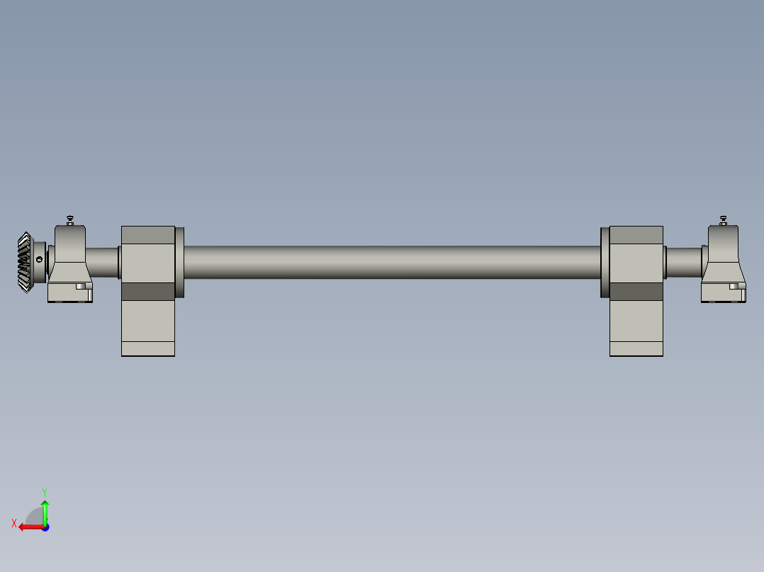 贴胶调节杆组件后视图