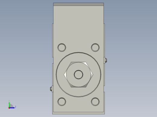 滑台气缸HLH16X40S(0)+(CMSH-2)左视缩略图