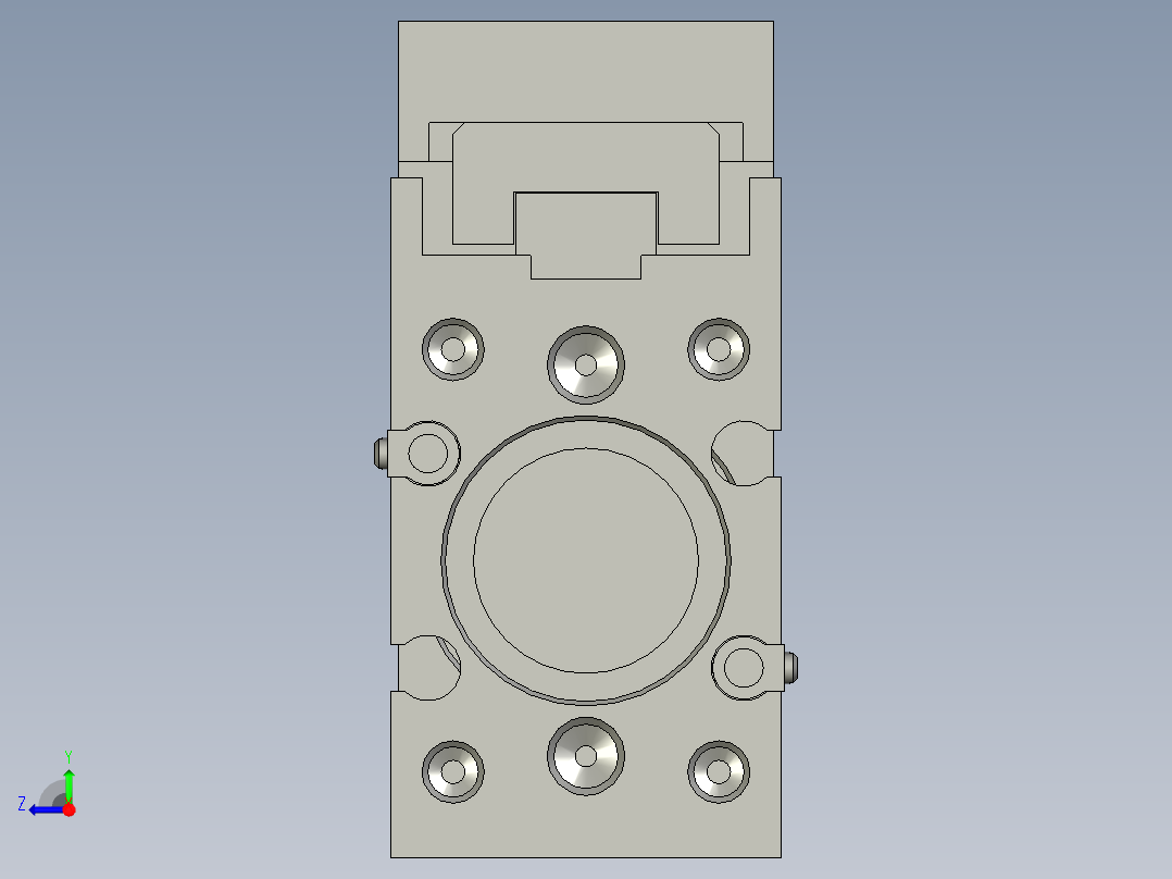 滑台气缸HLH16X40S(0)+(CMSH-2)右视图