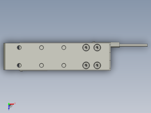 滑台气缸HLH16X40S(0)+(CMSH-2)俯视缩略图