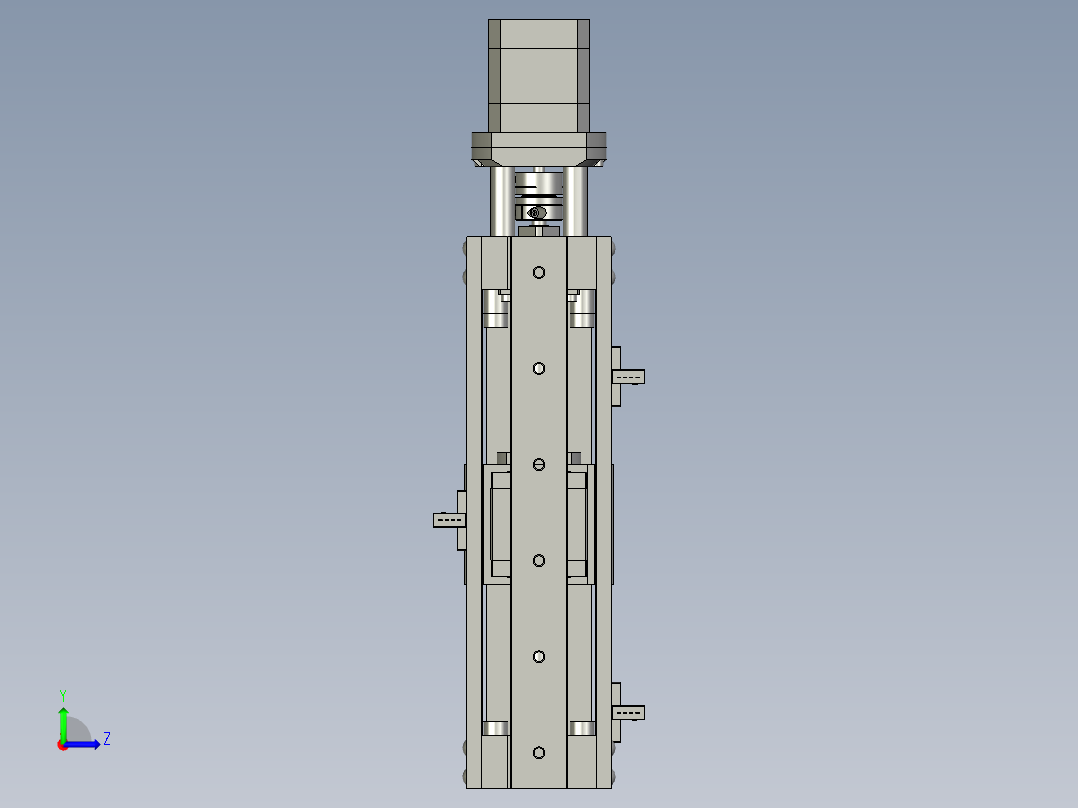 探头行走机构左视图