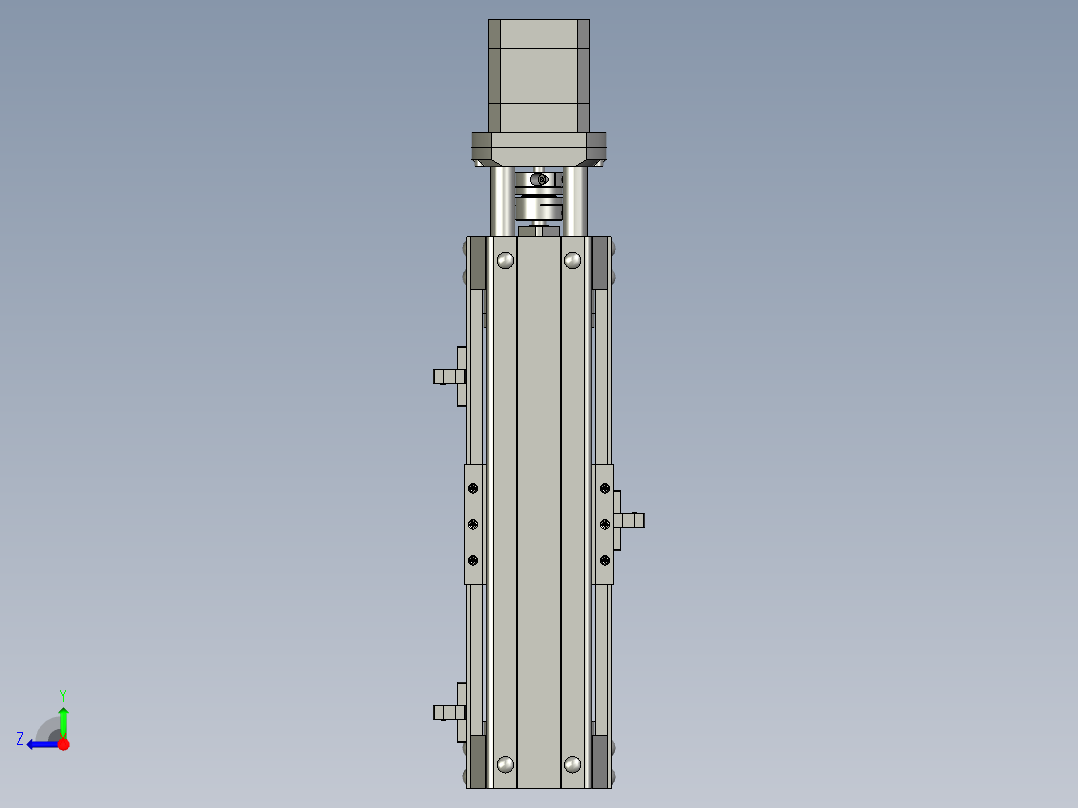 探头行走机构右视图