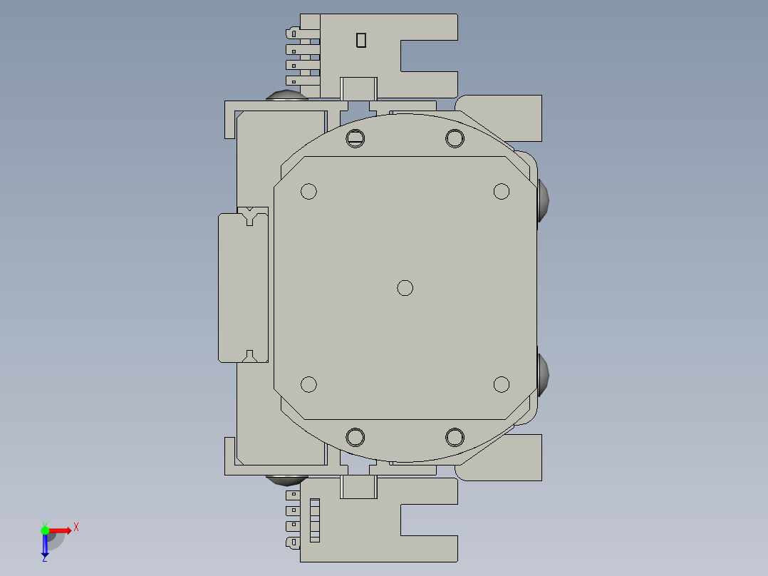 探头行走机构俯视图