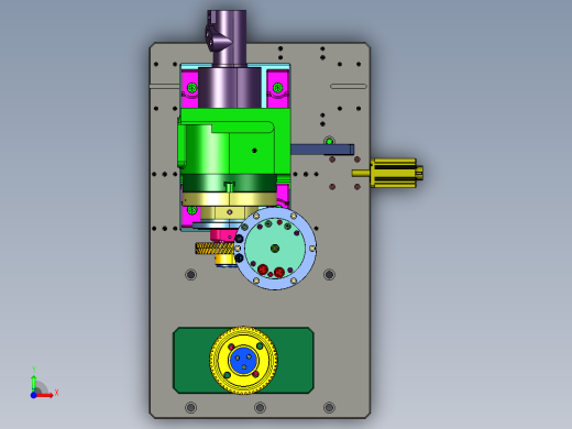 销轴类零件径向钻孔器前视缩略图