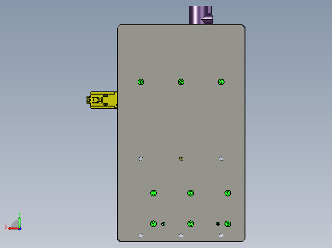 销轴类零件径向钻孔器后视图