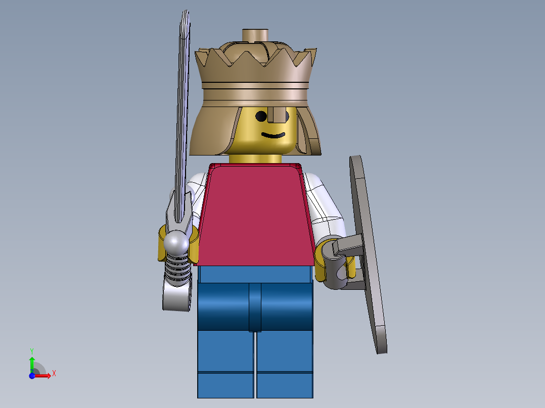 乐高迷你城堡前视图