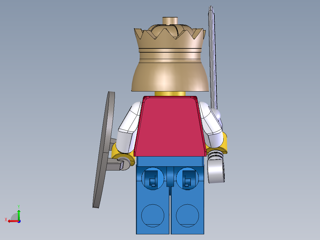 乐高迷你城堡后视图