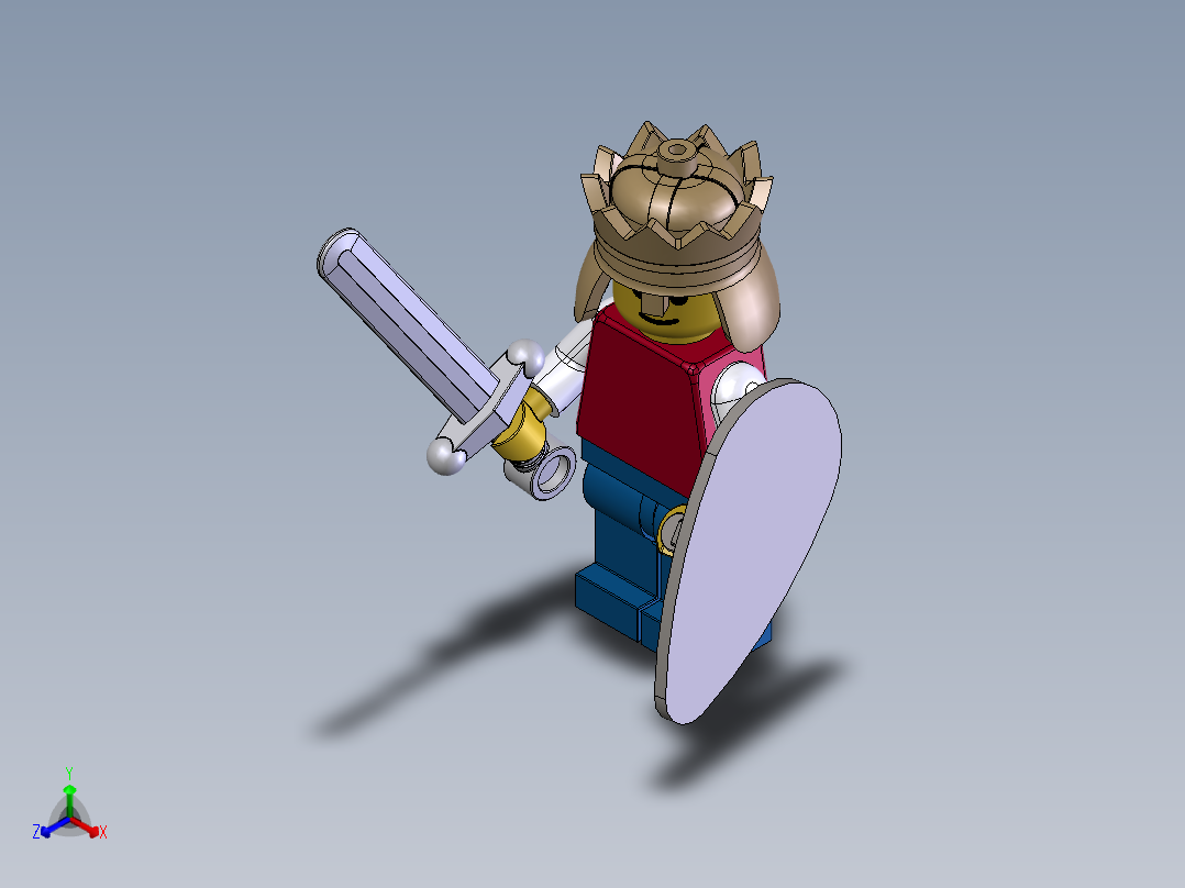 乐高迷你城堡正等轴测图