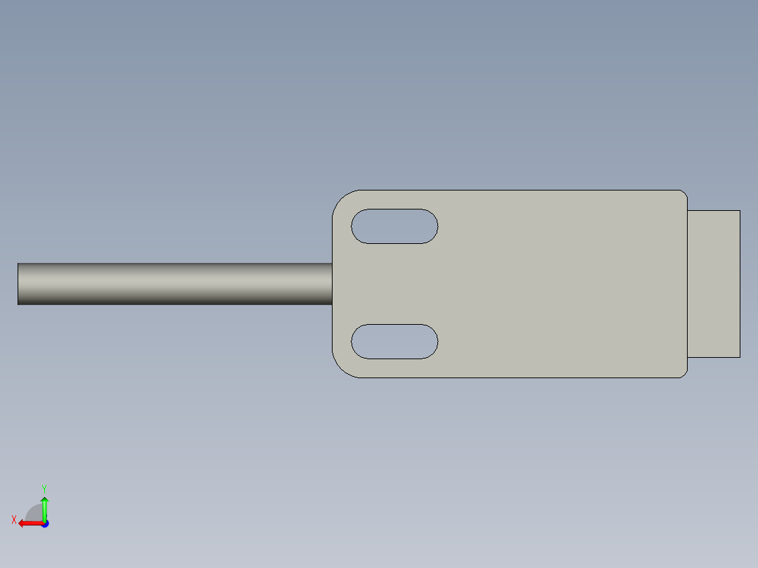 方型接近开关iTestQN06-N-KH左视图