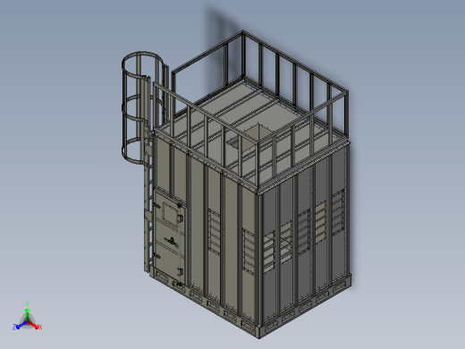 MGGB-料仓组件装配体正等轴测缩略图