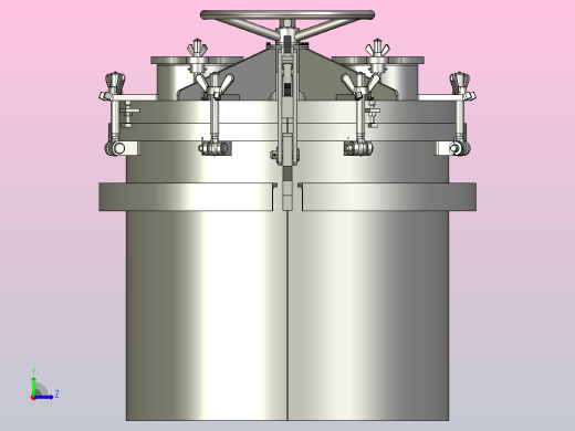 船用 转动式油舱盖左视缩略图