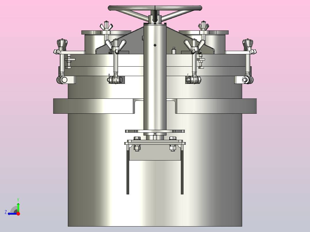 船用 转动式油舱盖右视图