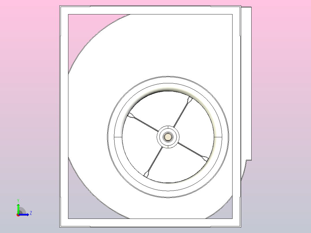 SYDS-R离心风机[SYDS630 R]左视图