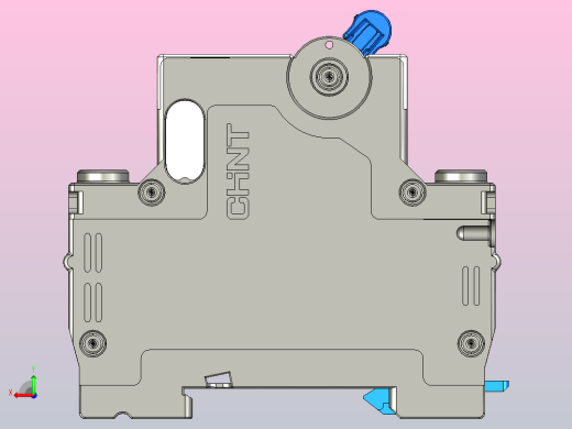 CB-60B 4P塑料外壳式断路器三维模型202307后视缩略图