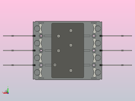 NXM-250H 4P塑料外壳式断路器三维模型202209后视缩略图
