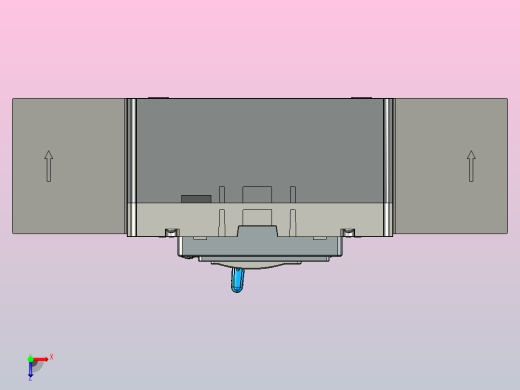 NXM-250H 4P塑料外壳式断路器三维模型202209俯视缩略图