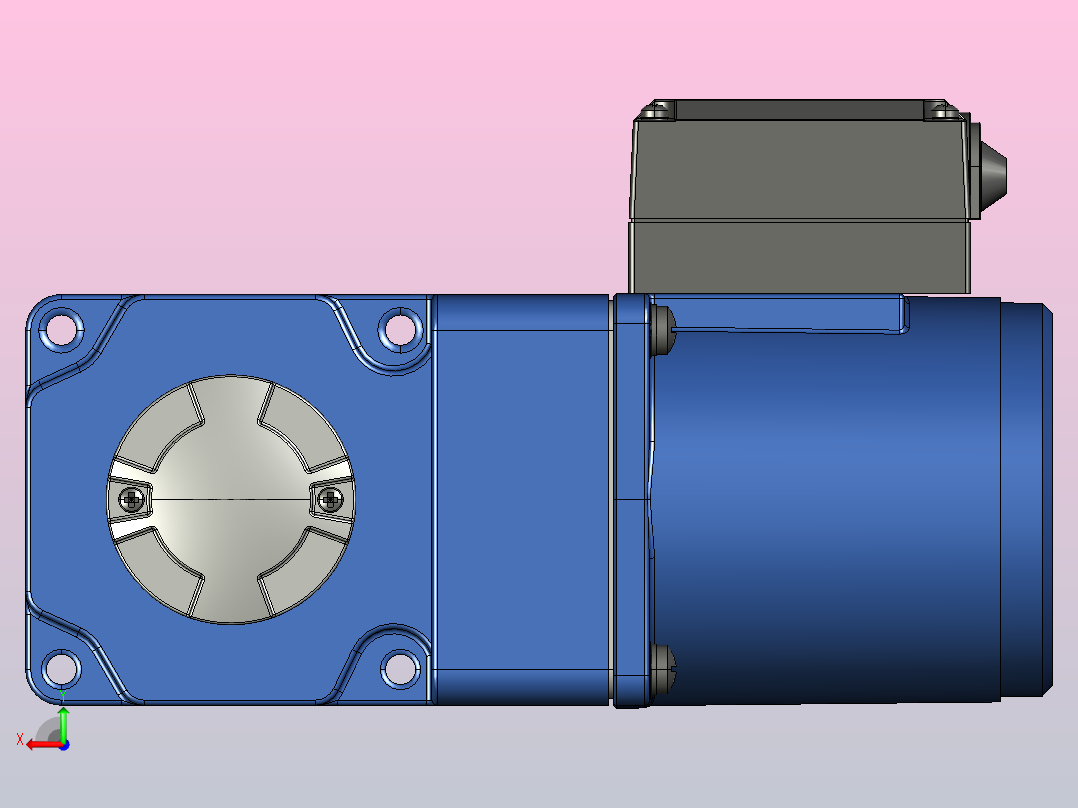 YS标准电机25ys02-180后视图