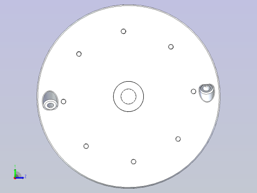 环形发动机3D图三维模型左视缩略图