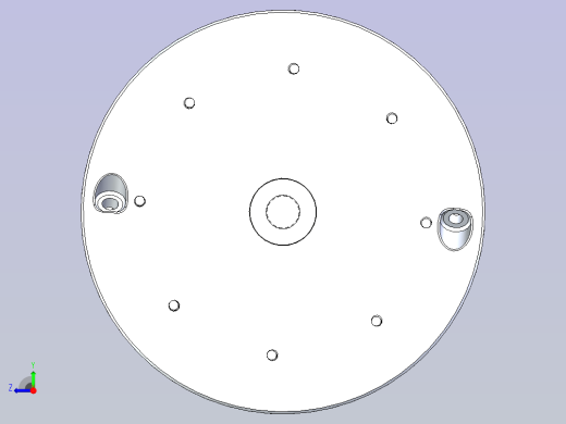 环形发动机3D图三维模型右视缩略图