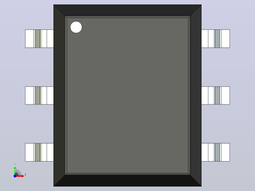 106x SOIC 封装（小外形集成电路）SOIC254P915X500-6N前视缩略图